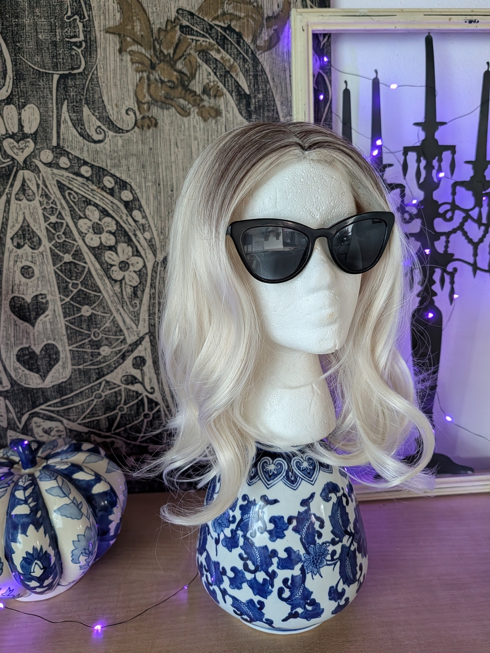 Stylish Blonde Ombres Premium Synthetic Wig